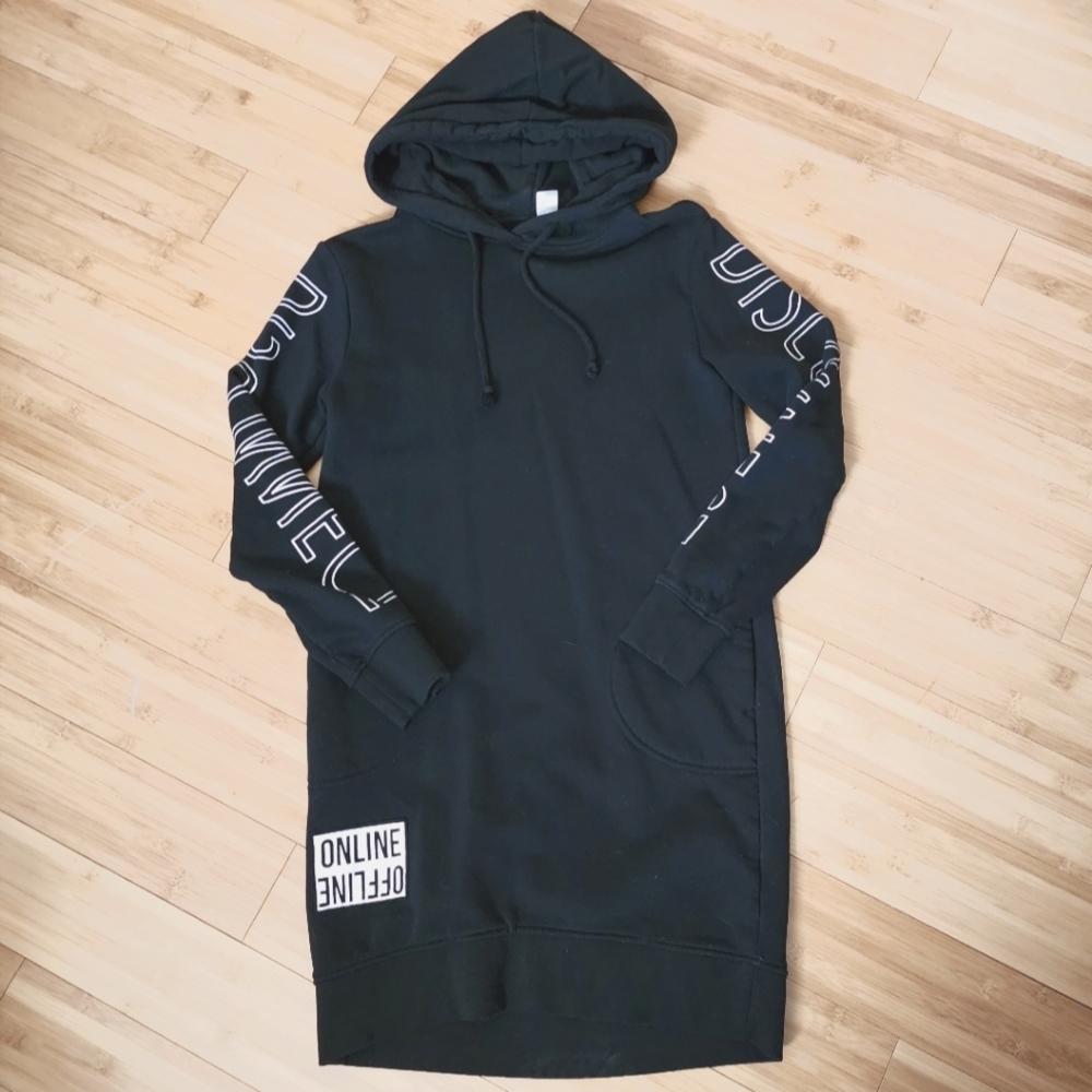 Black Hoodie Dress sz.XS
